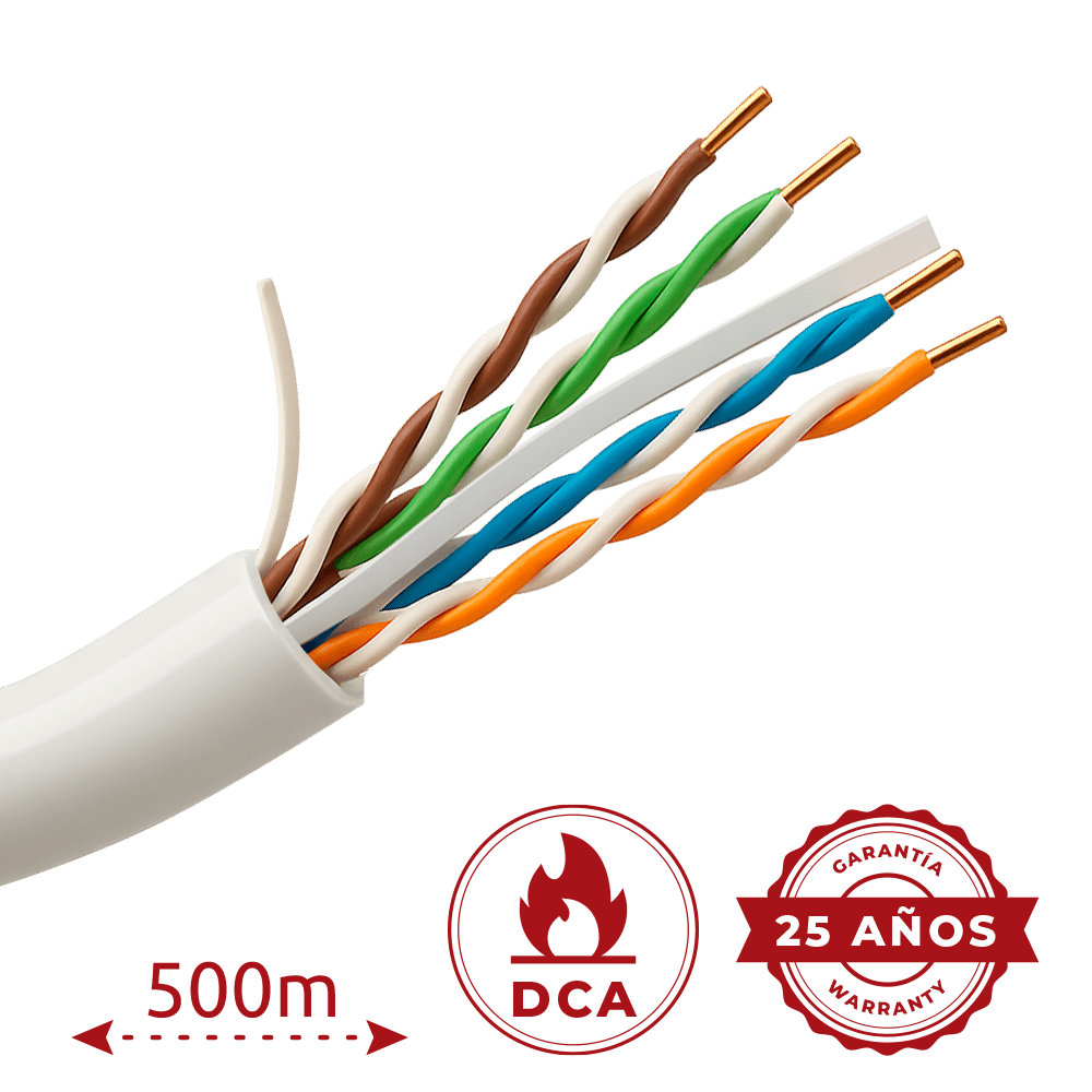 UV-UTP6-500-BC24AWG-DCA-R-W