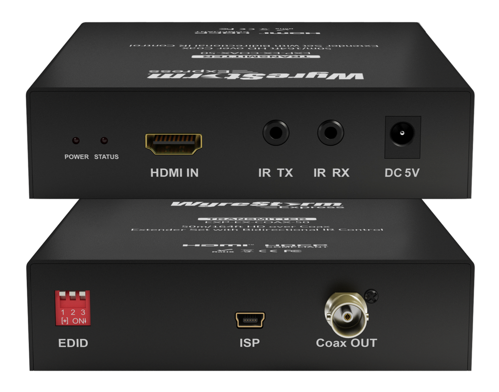 EXP-EX-COAX-50 KIT EXTENSOR HDMI POR CABLE COAXIAL A 50M* CON IR BIDIRECCIO