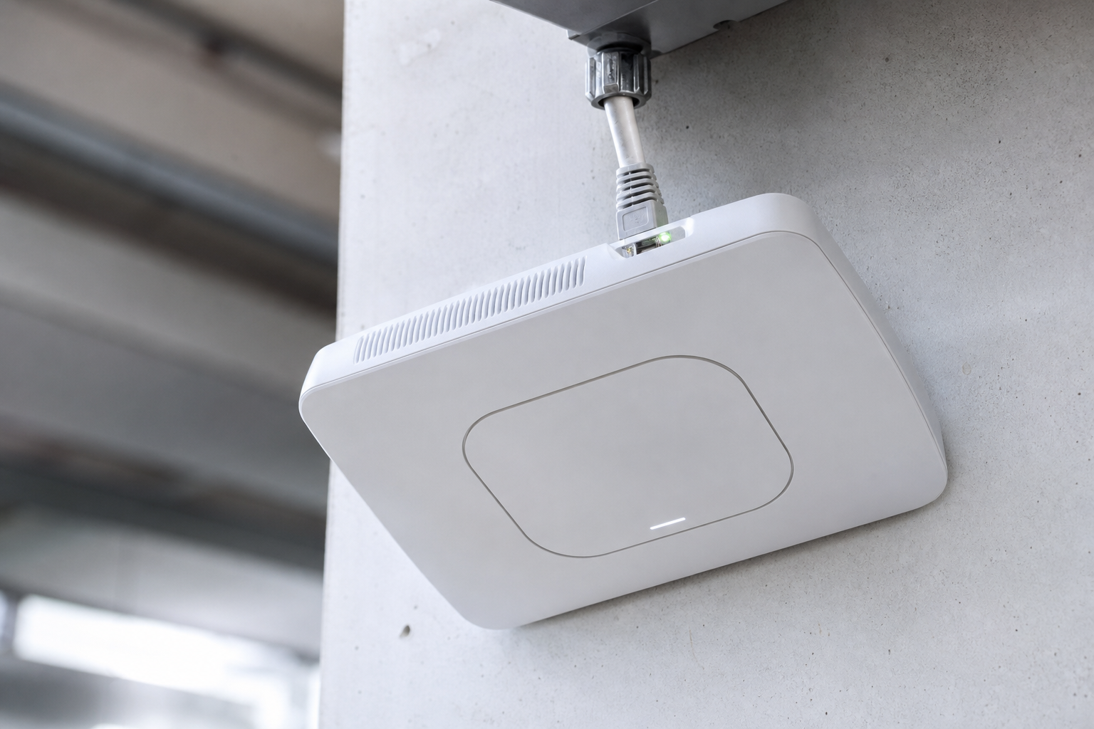 Switch PoE con puertos ethernet iluminados